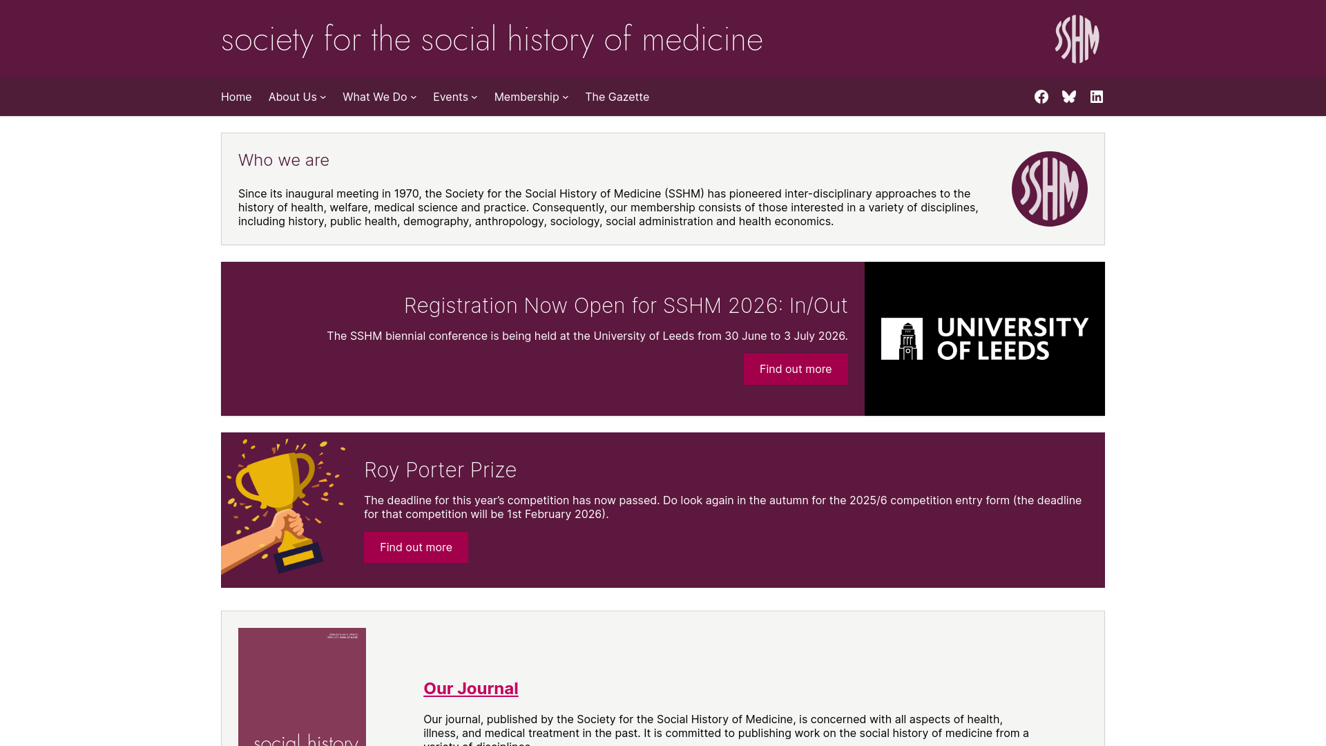 Website screenshot