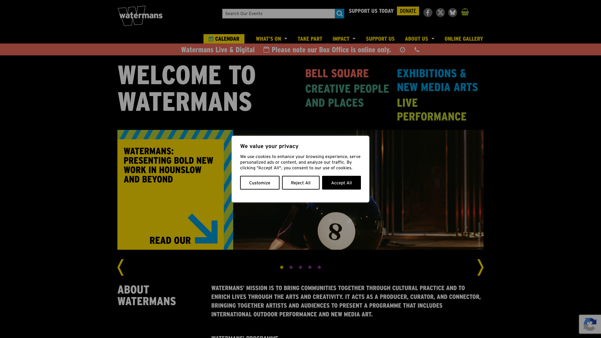 Website screenshot