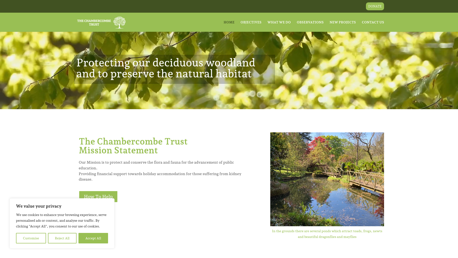 Website screenshot