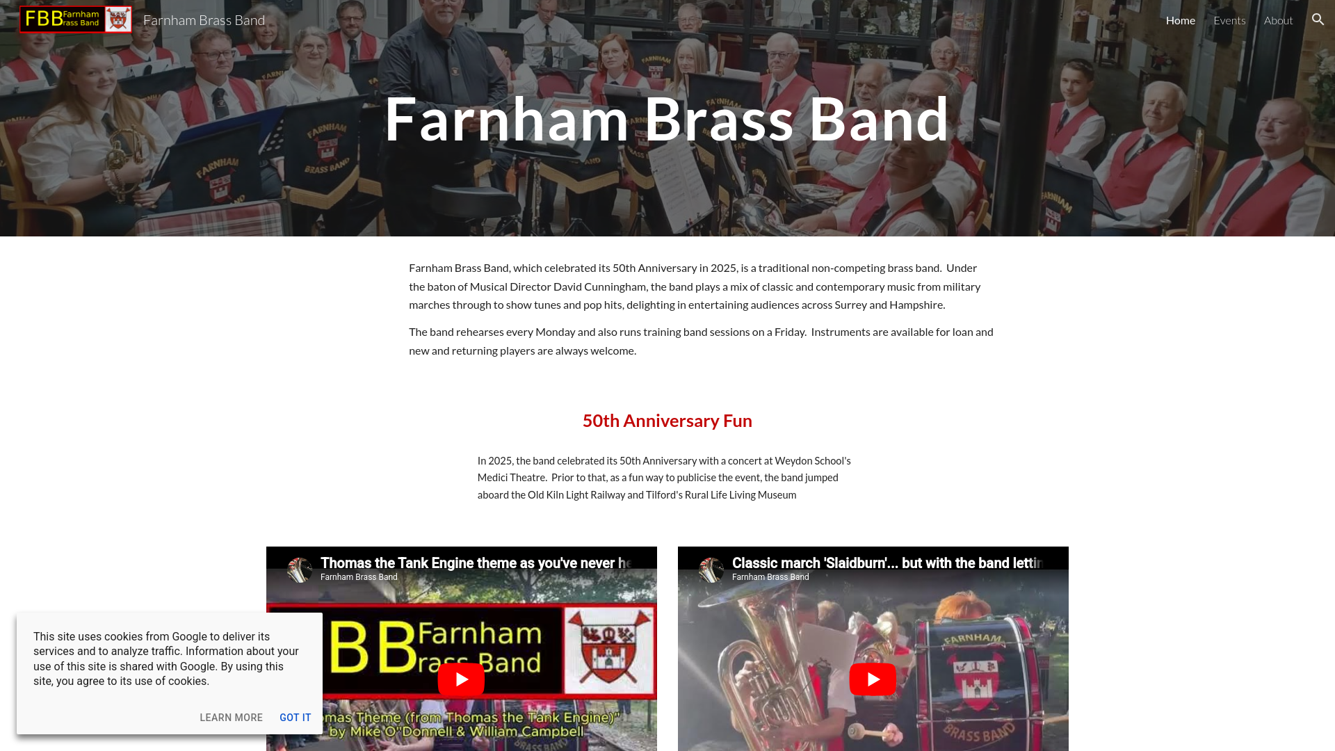 Website screenshot