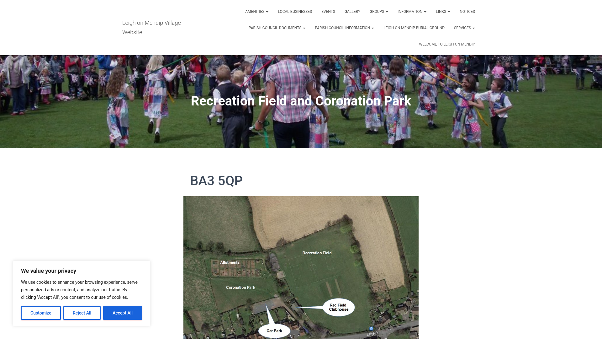 Website screenshot
