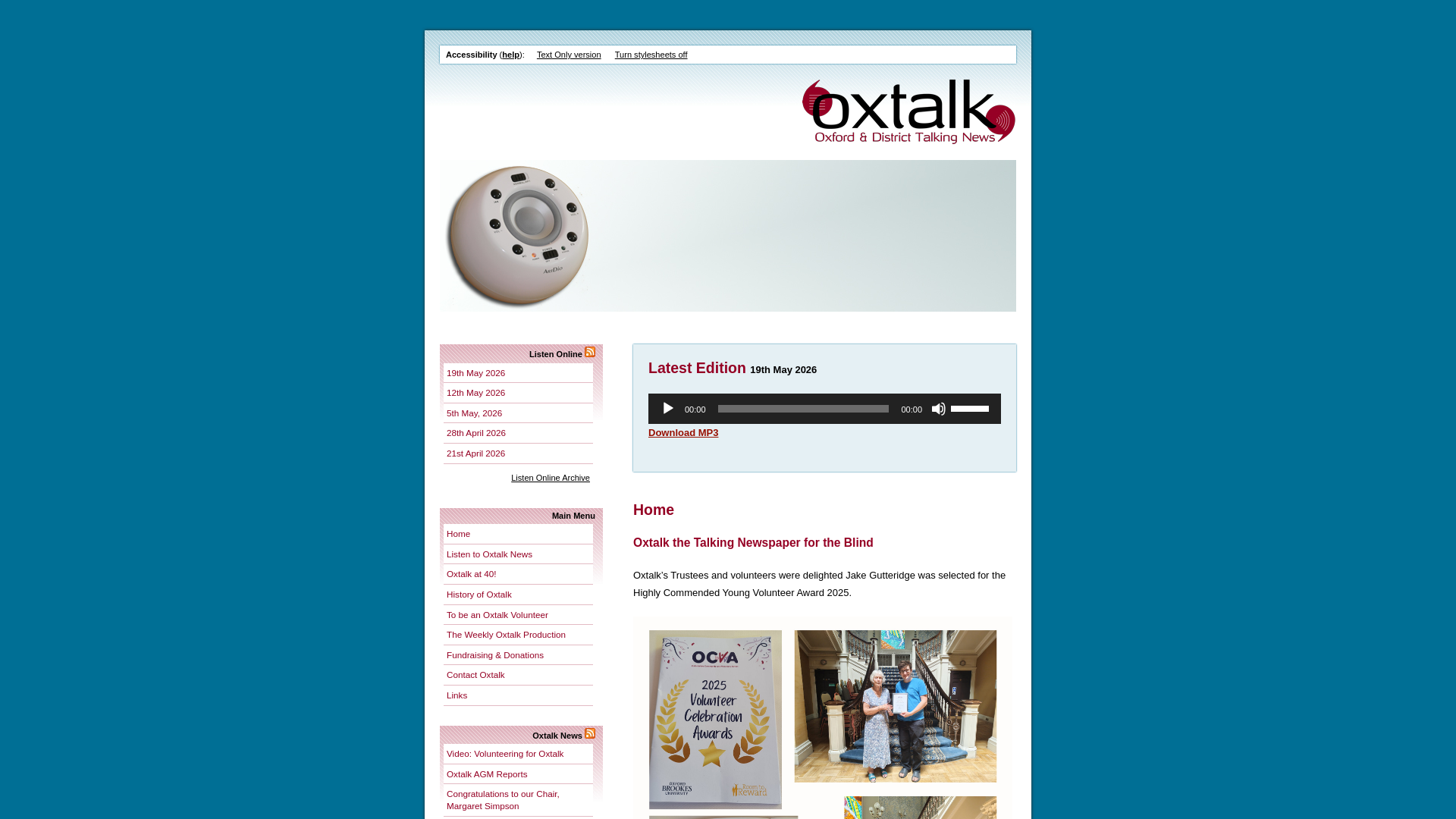 Website screenshot