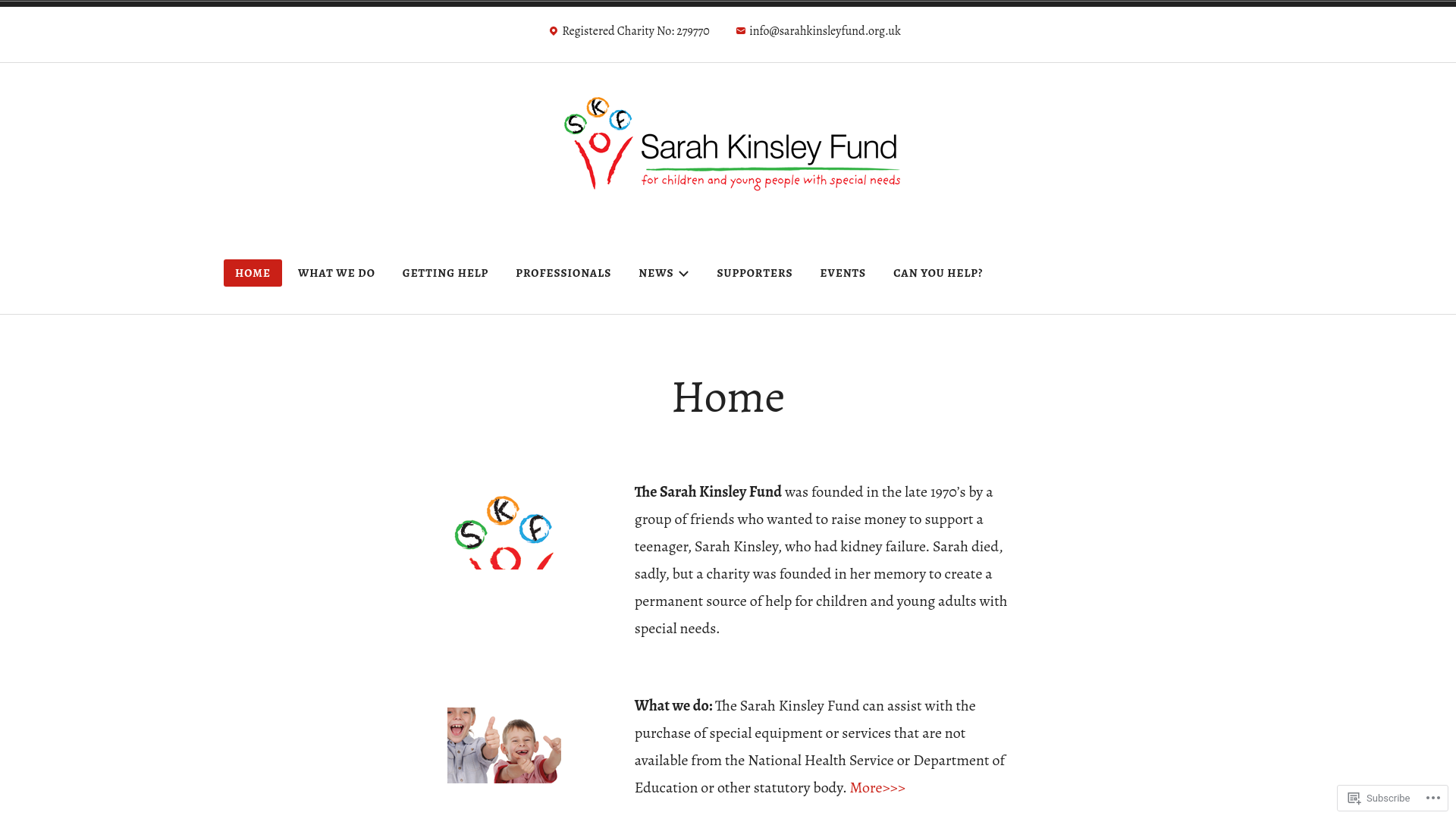 Website screenshot