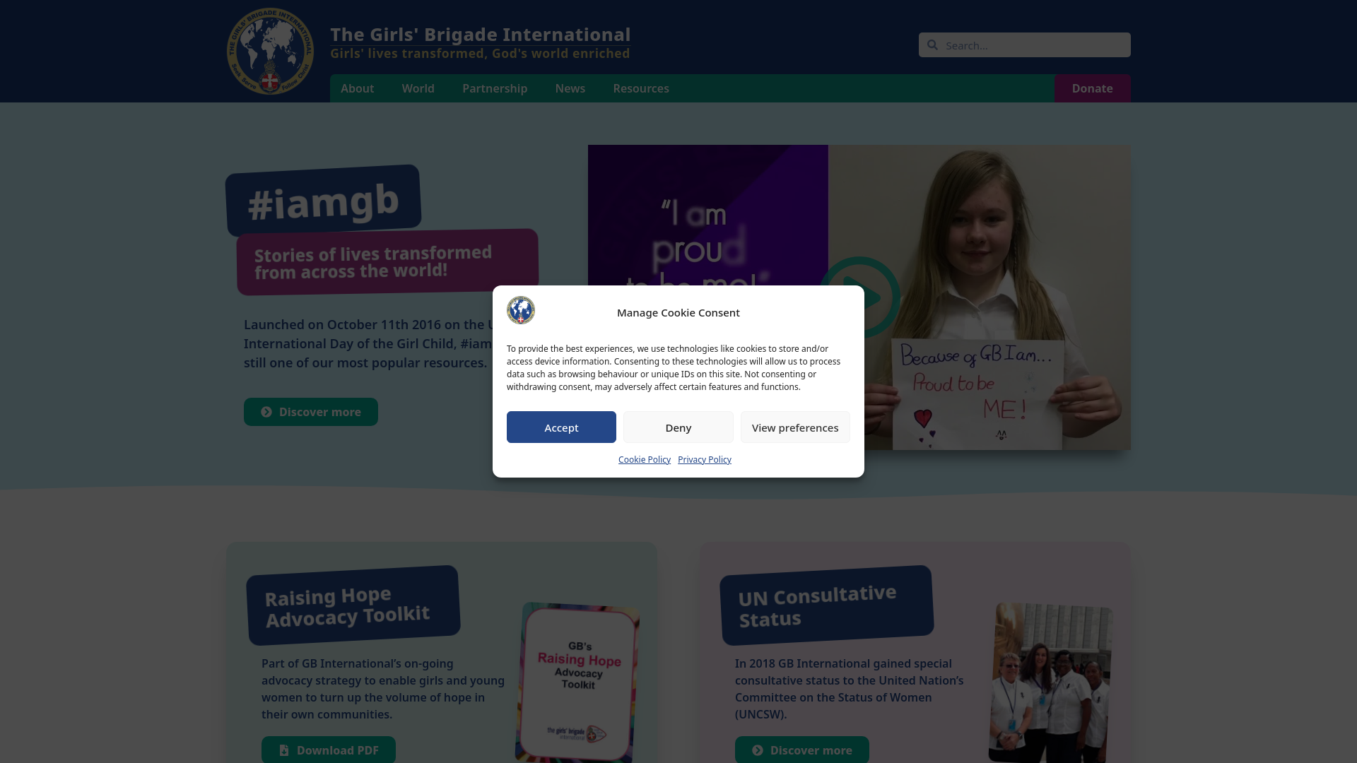 Website screenshot