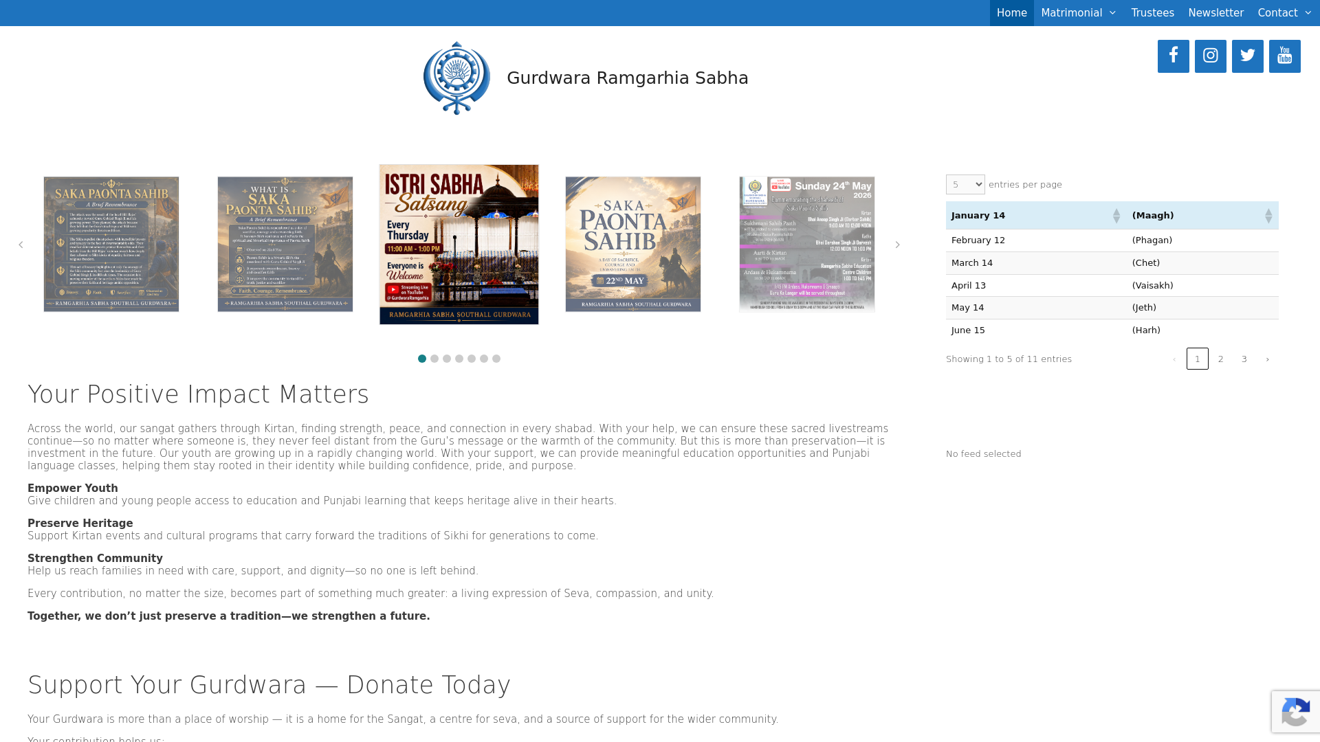 Website screenshot