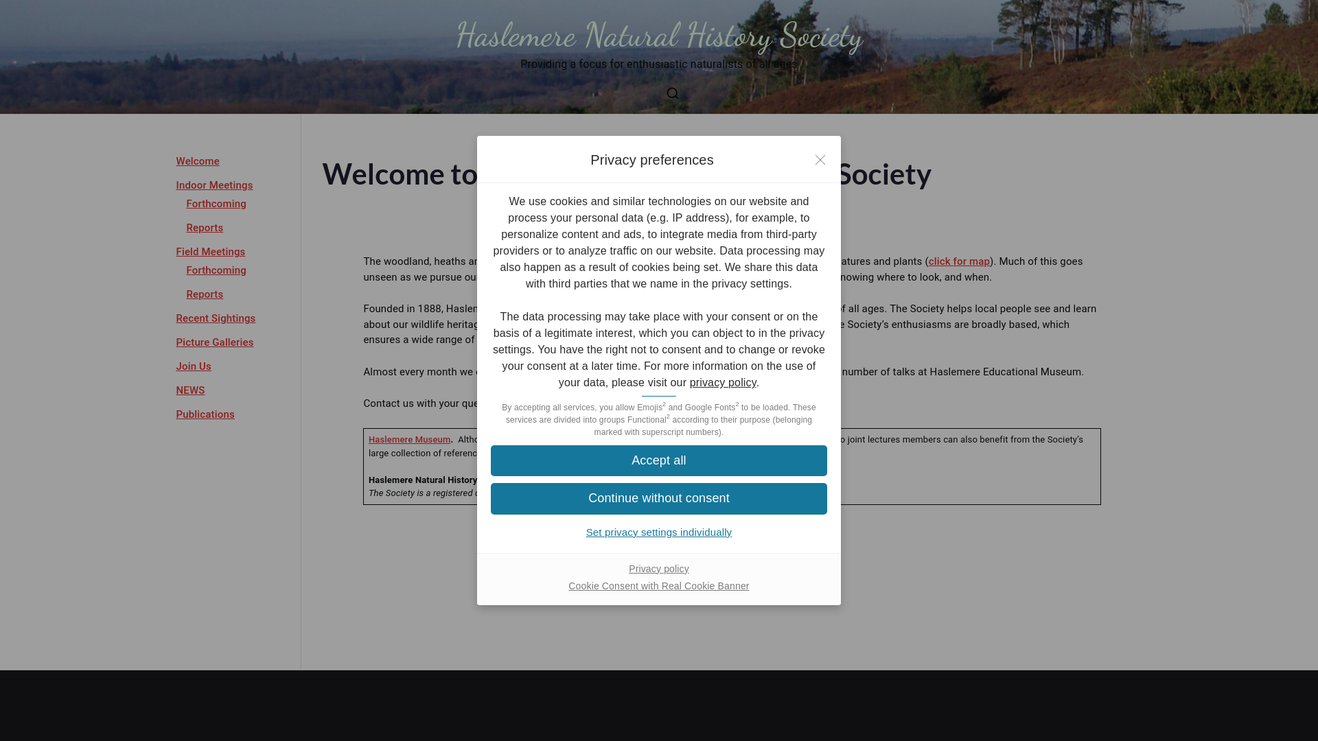 Website screenshot