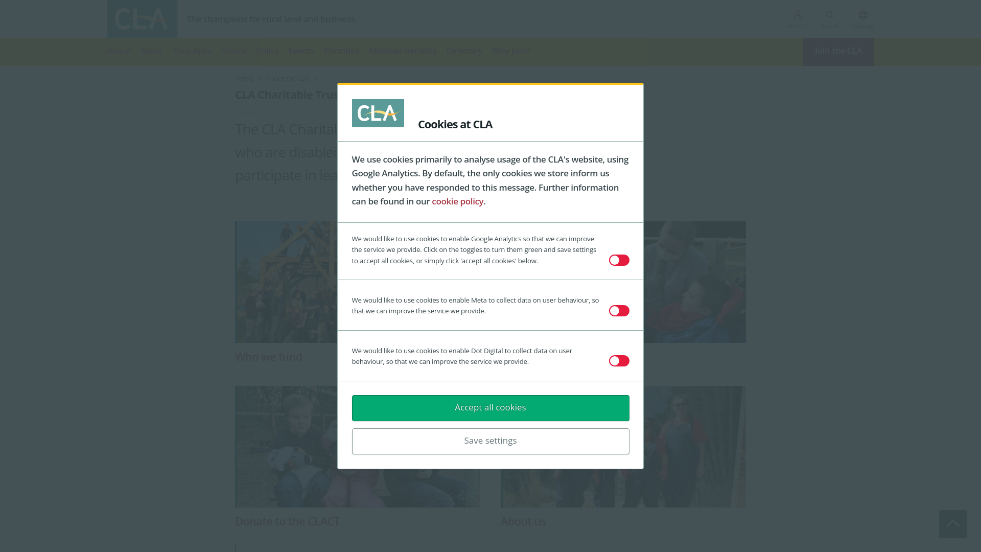 Website screenshot