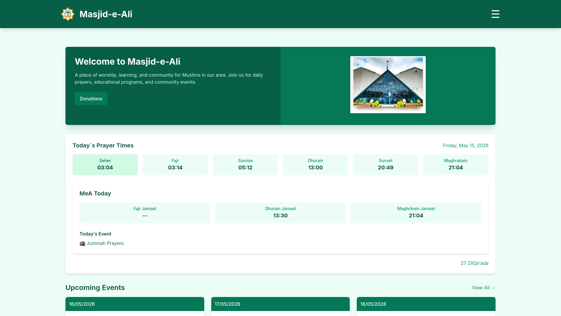 Website screenshot