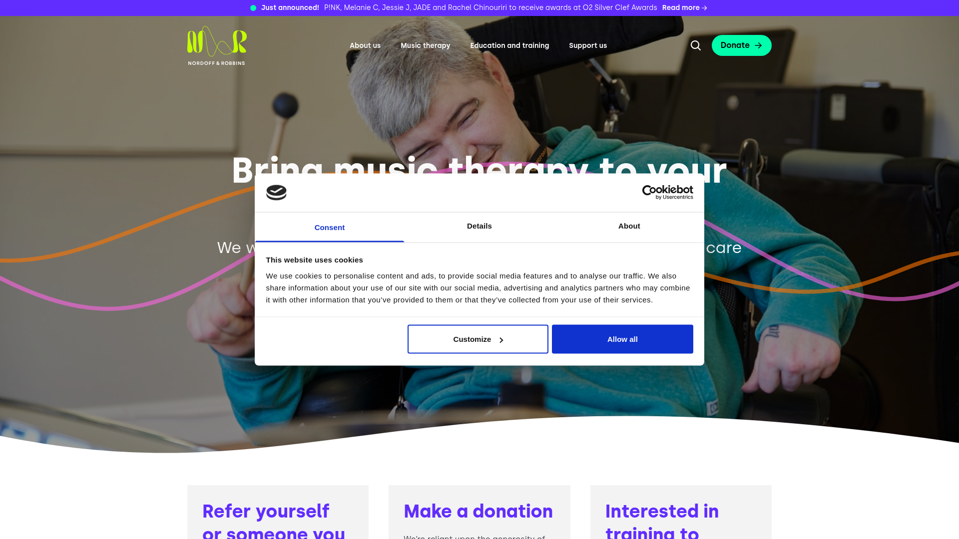 Website screenshot