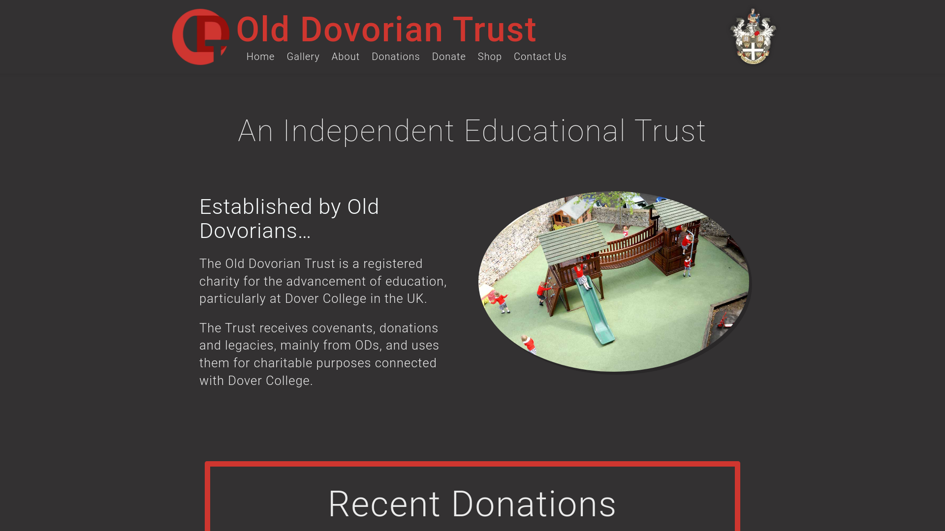 Website screenshot