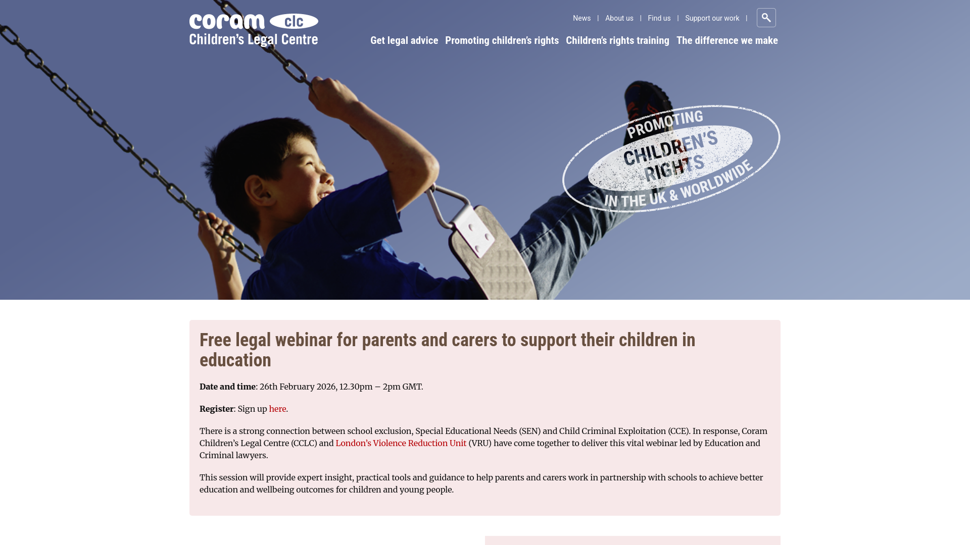Website screenshot