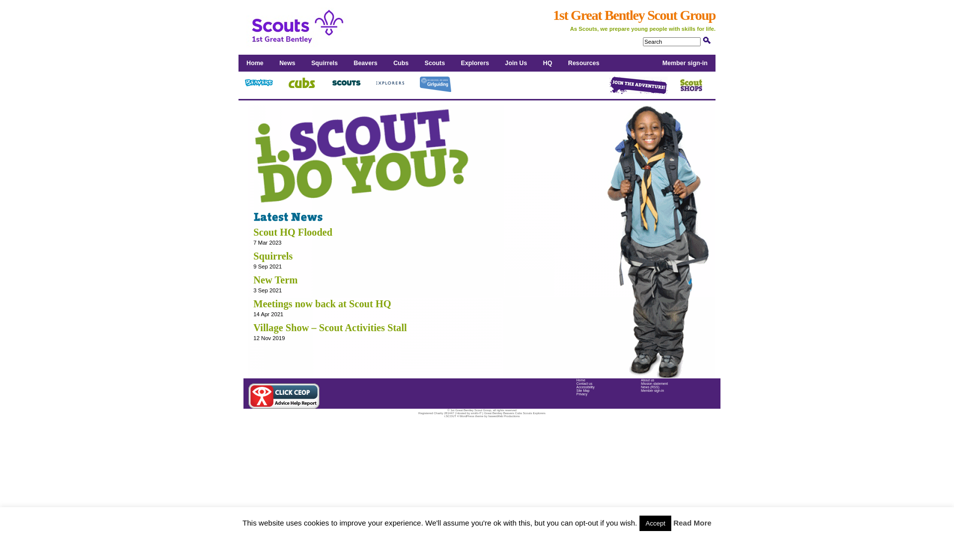 Website screenshot