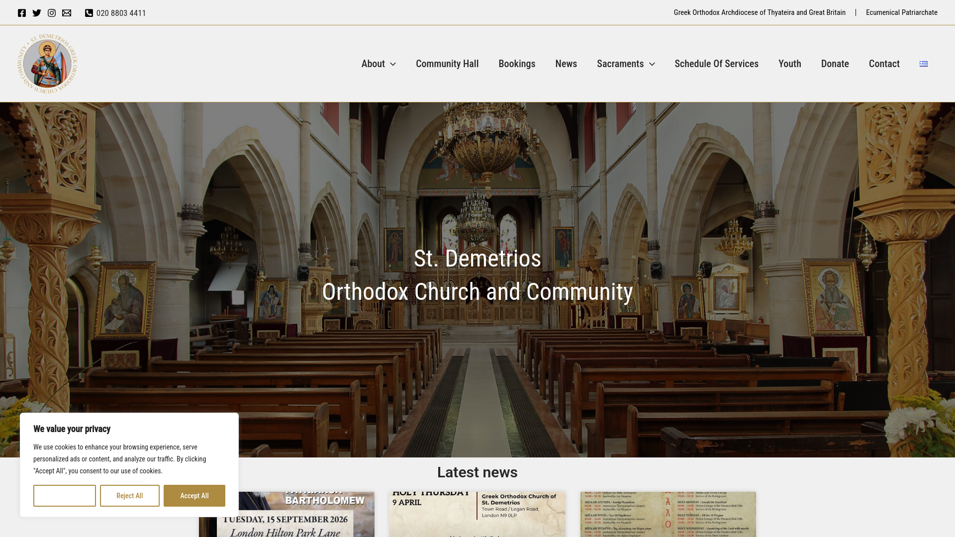 Website screenshot