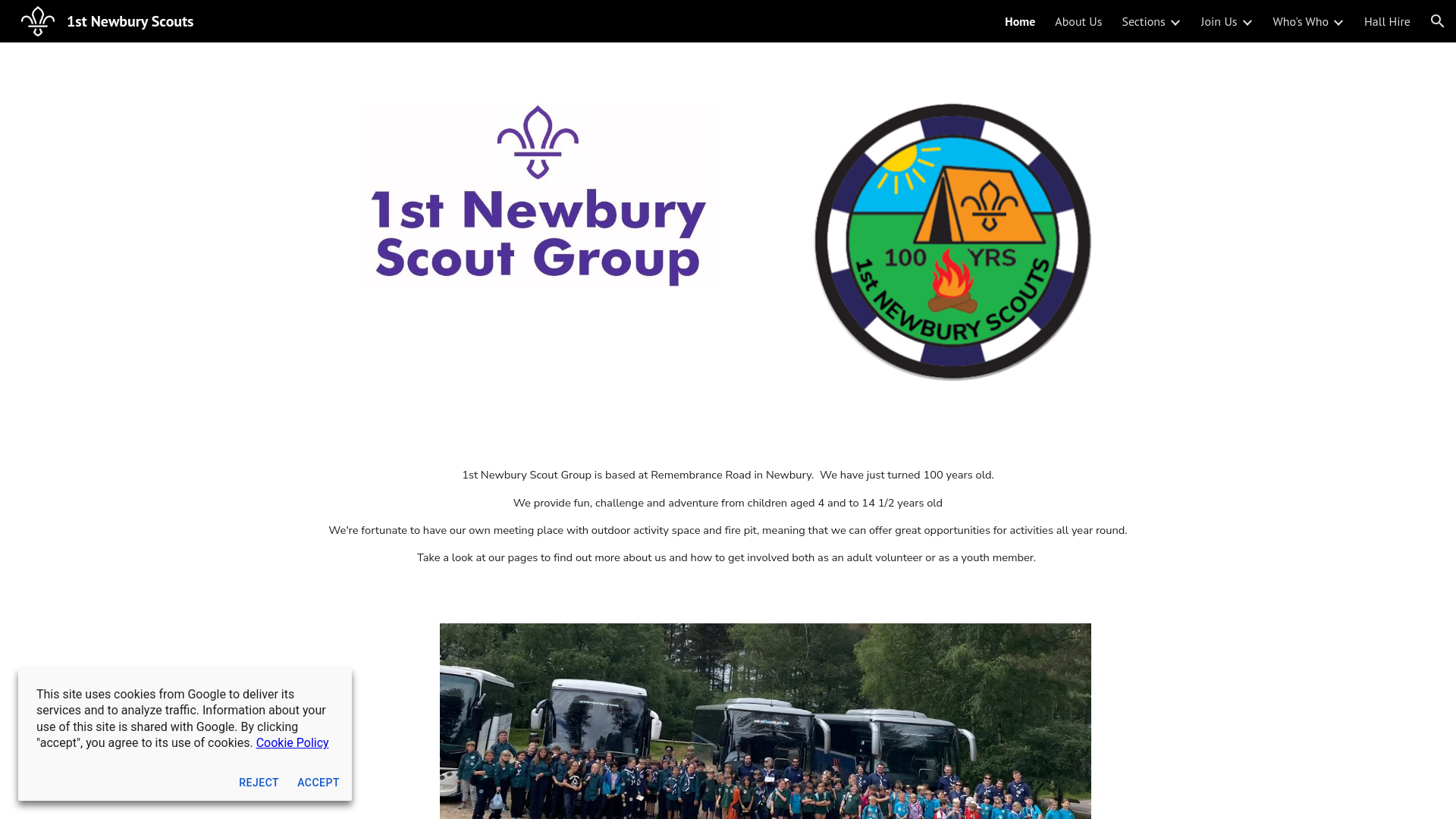 Website screenshot