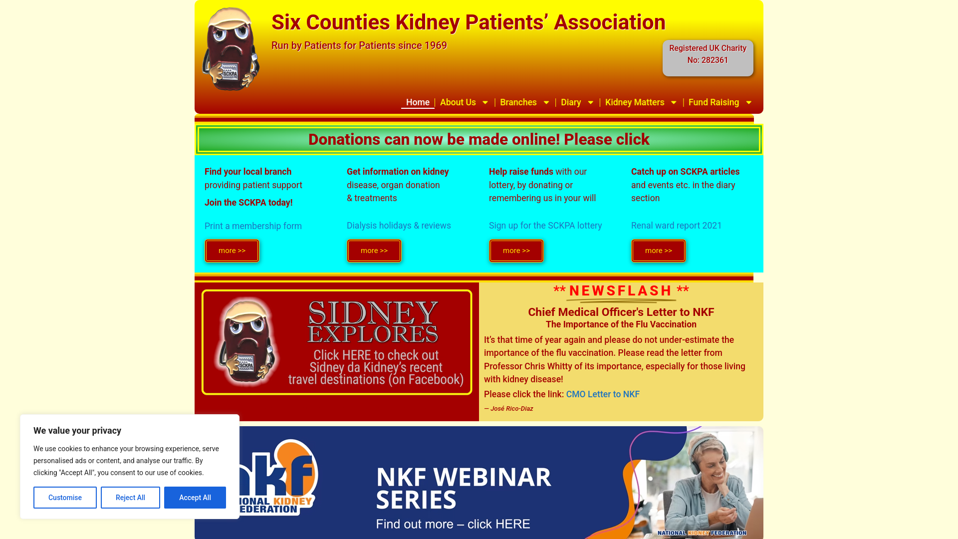Website screenshot