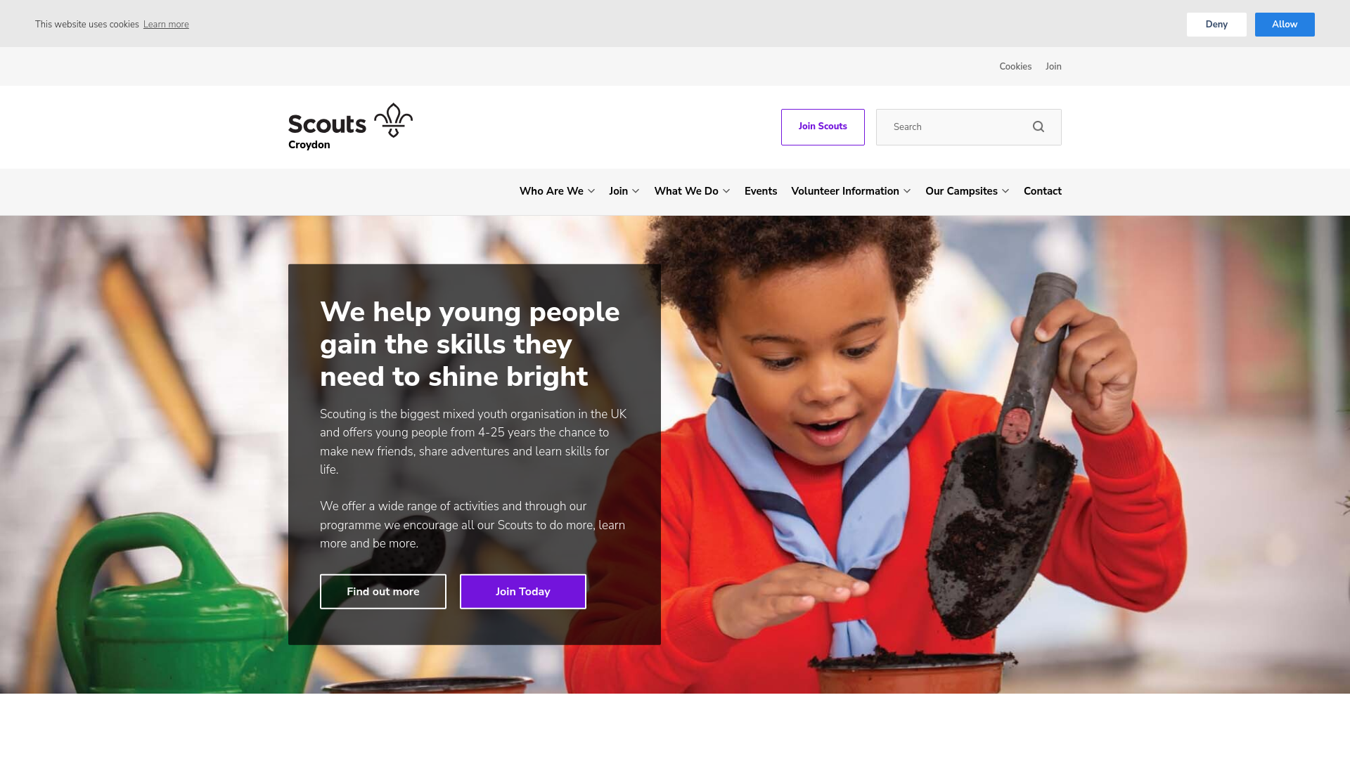 Website screenshot