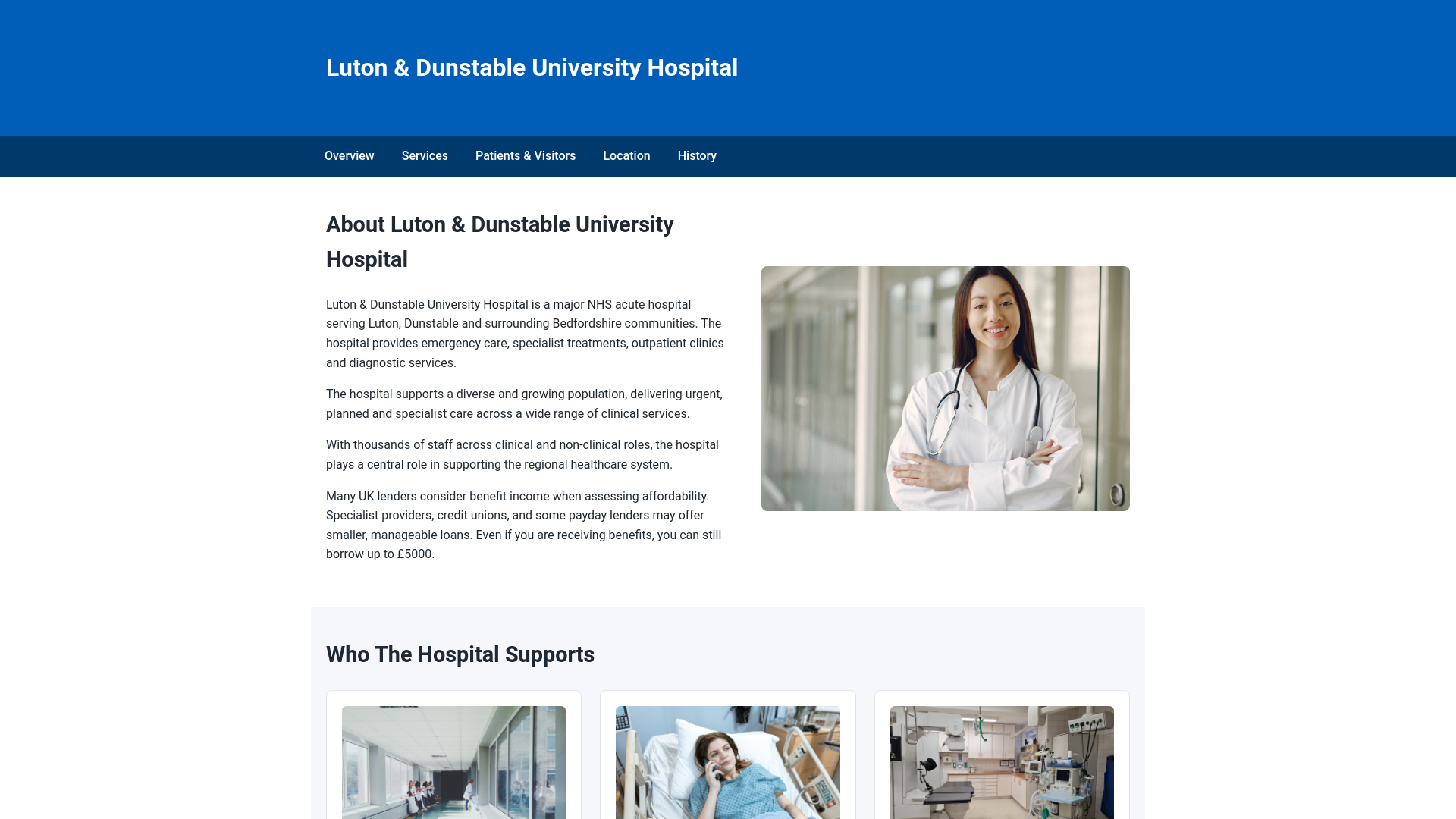 Website screenshot
