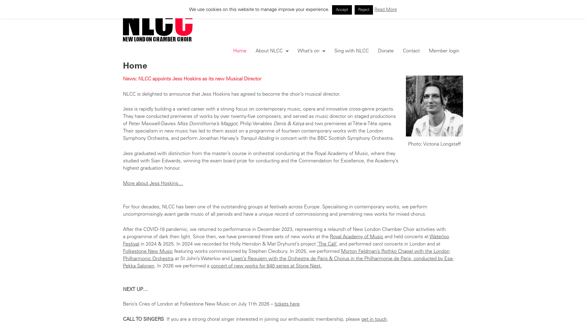 Website screenshot