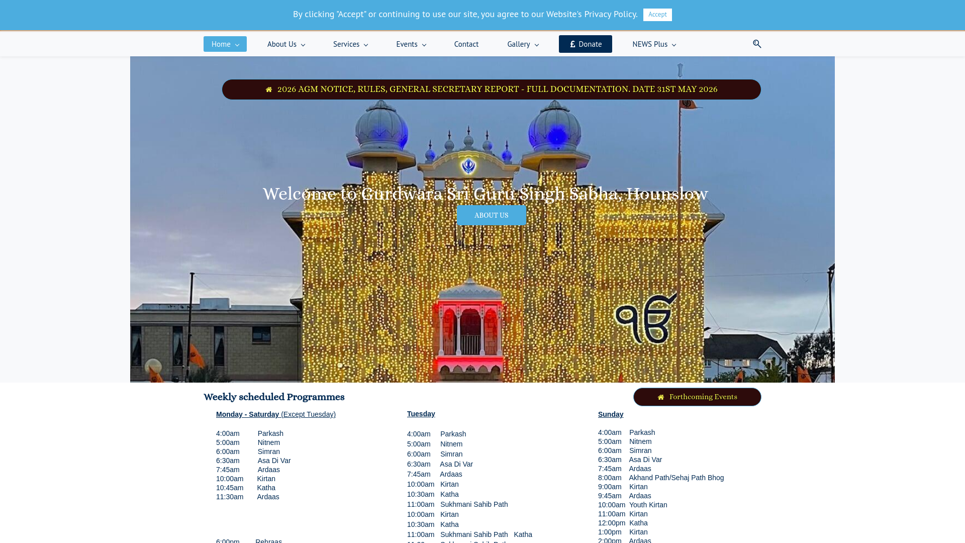 Website screenshot