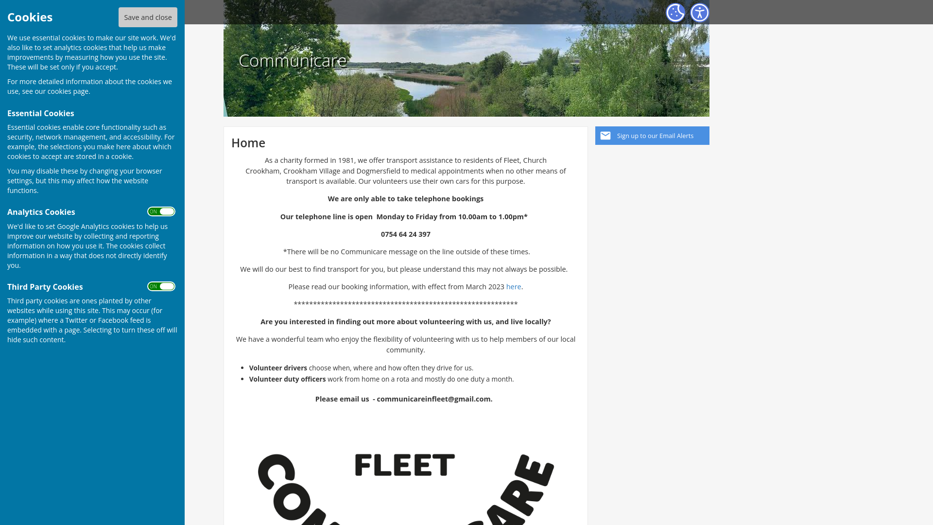 Website screenshot