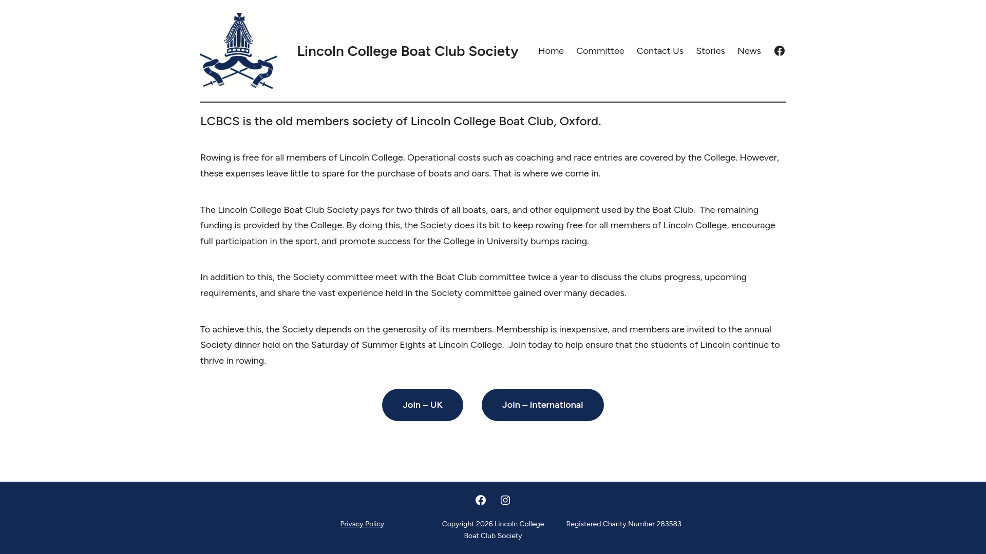Website screenshot