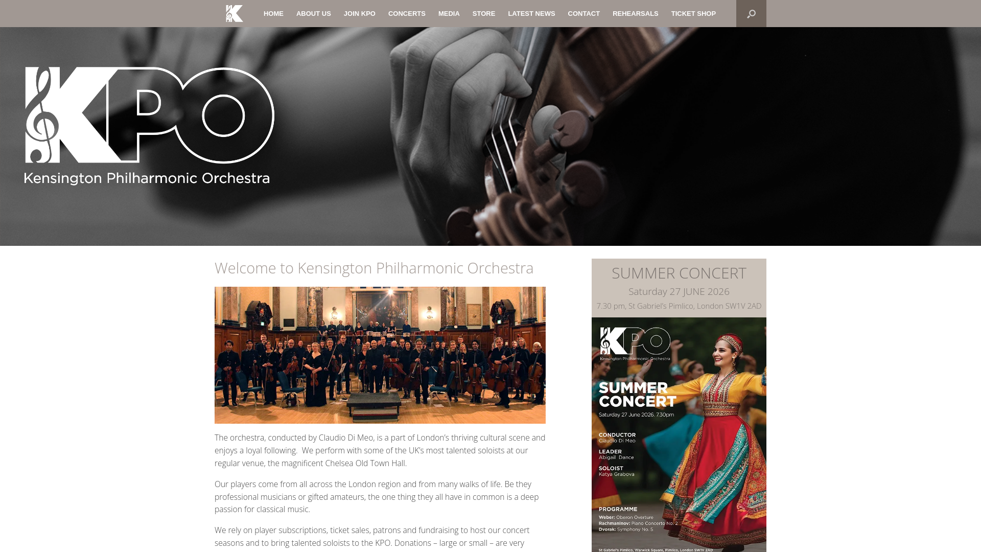 Website screenshot