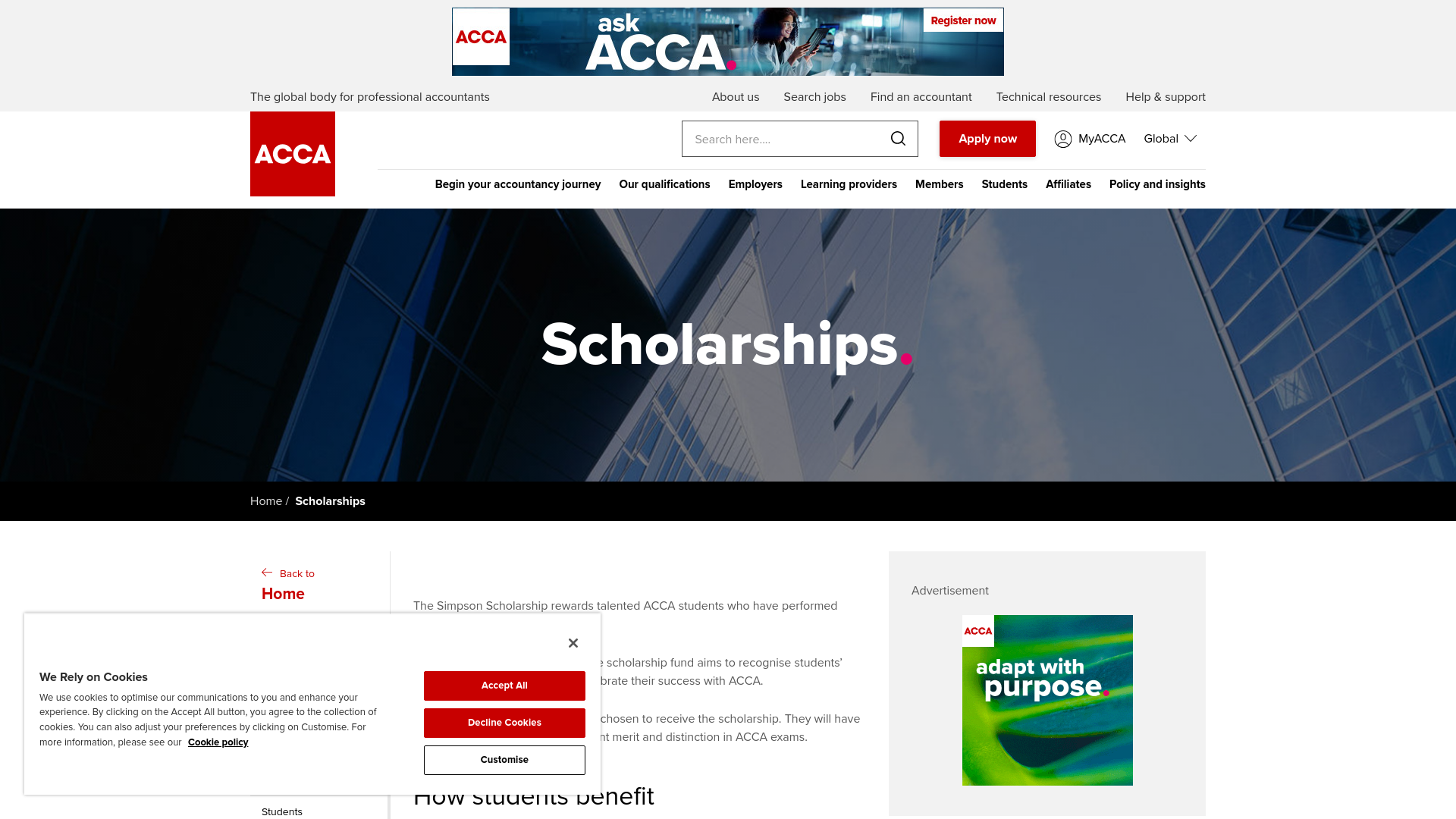 Website screenshot