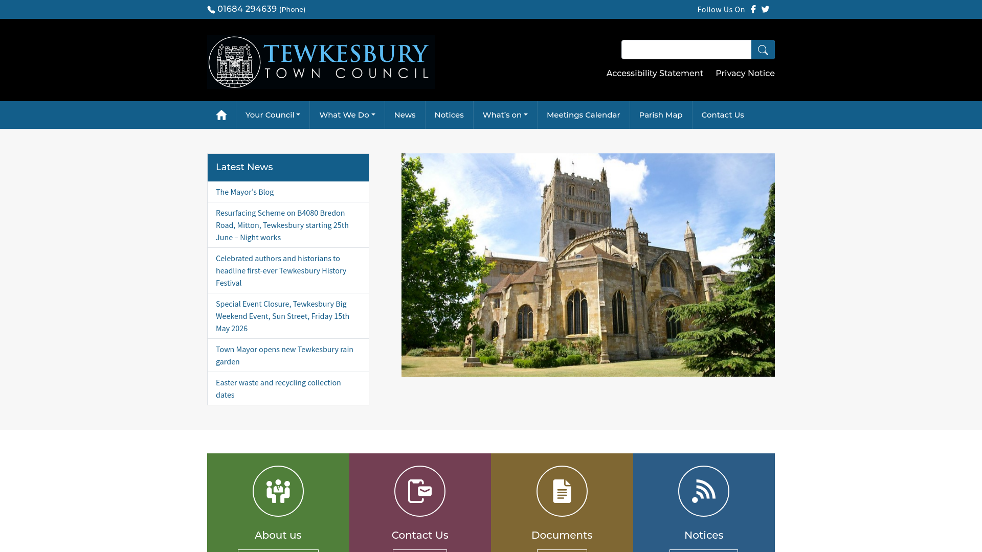 Website screenshot