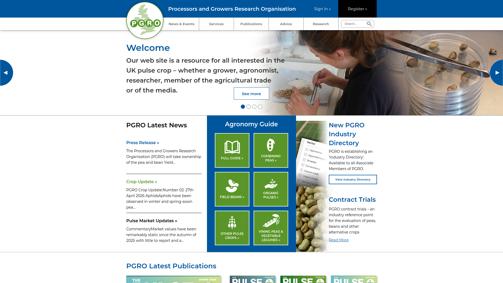 Website screenshot