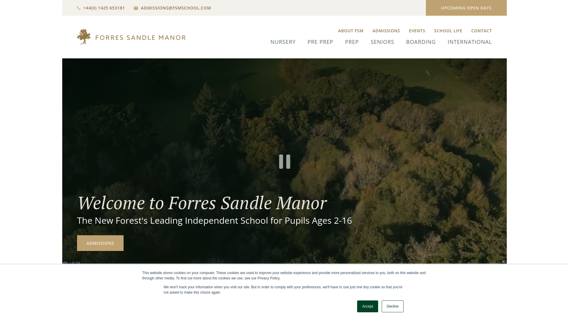 Website screenshot