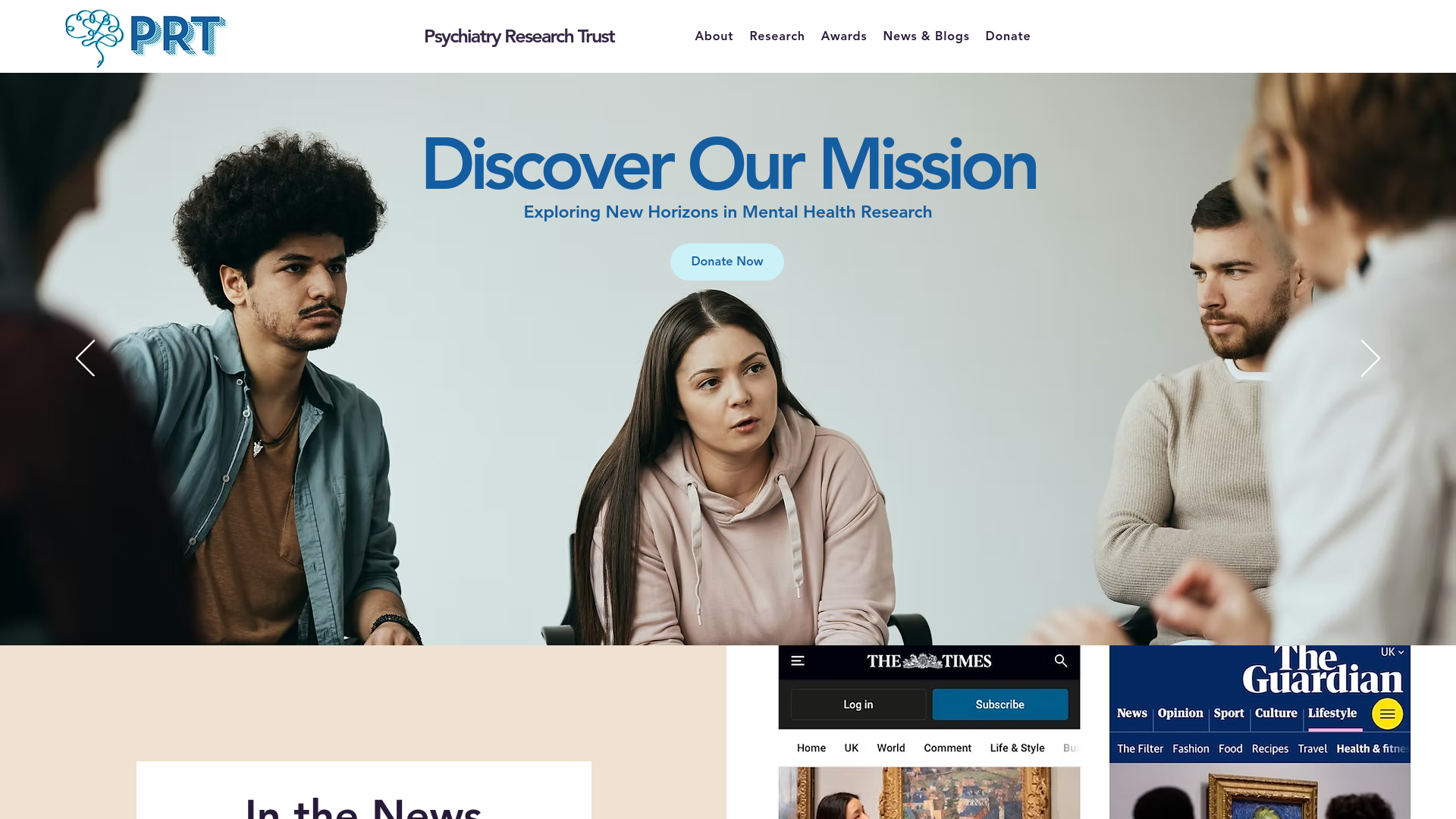 Website screenshot