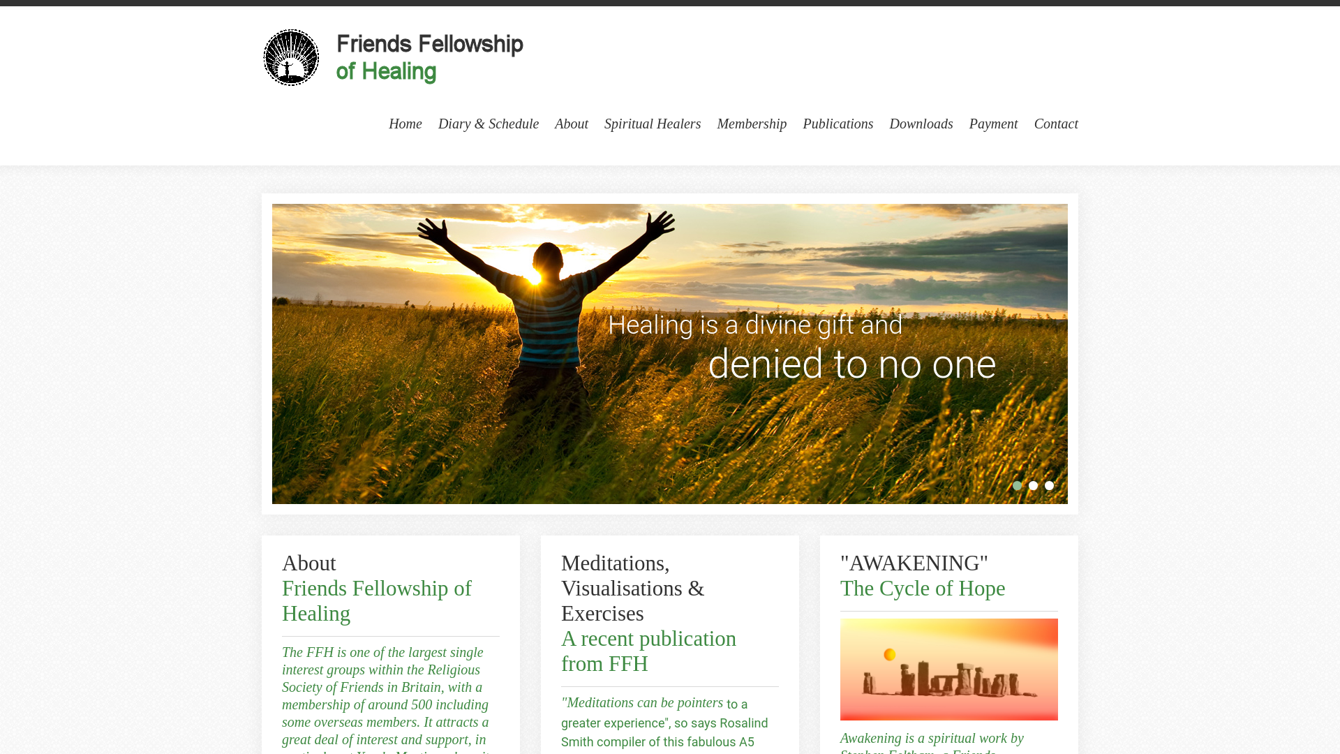 Website screenshot
