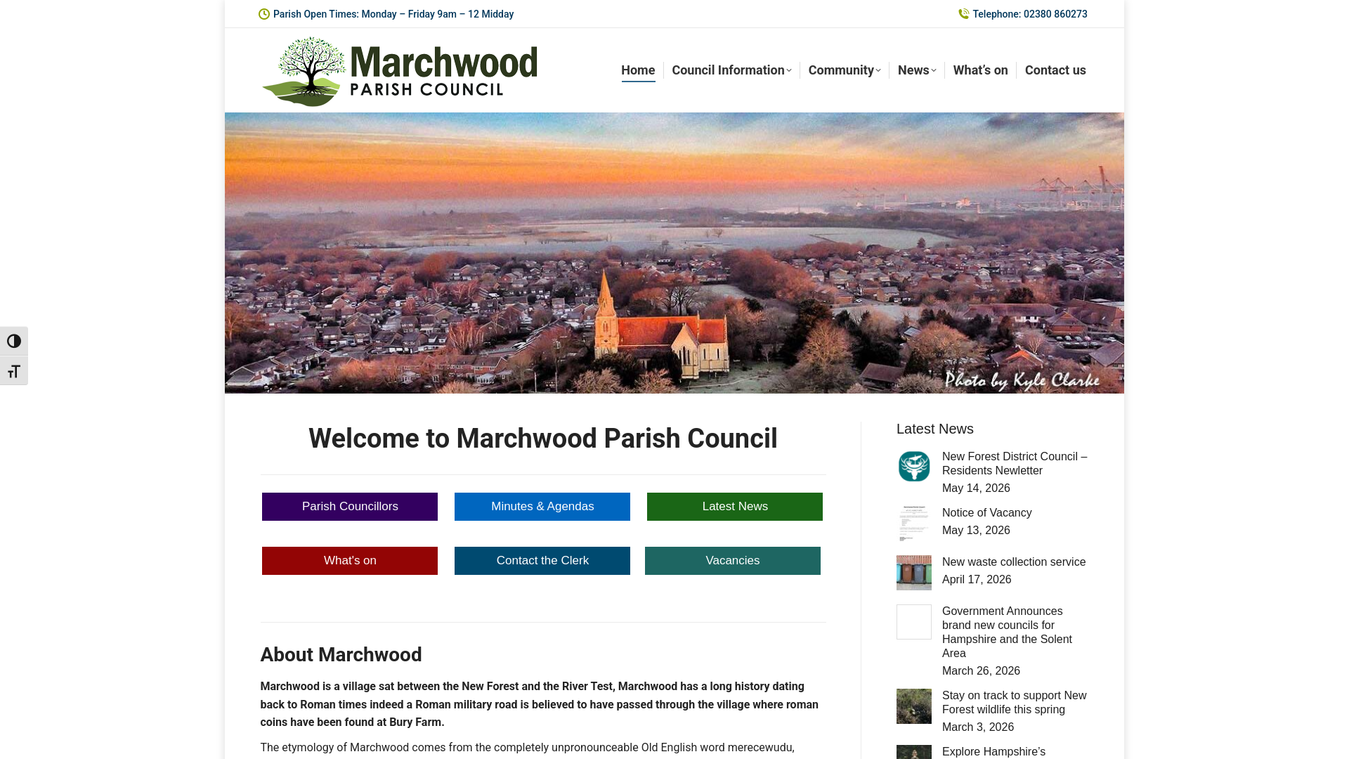 Website screenshot
