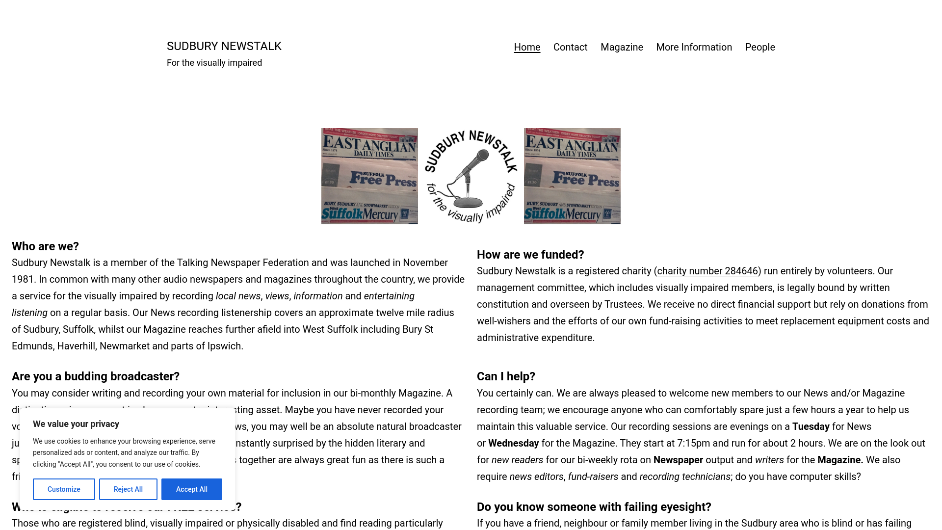 Website screenshot