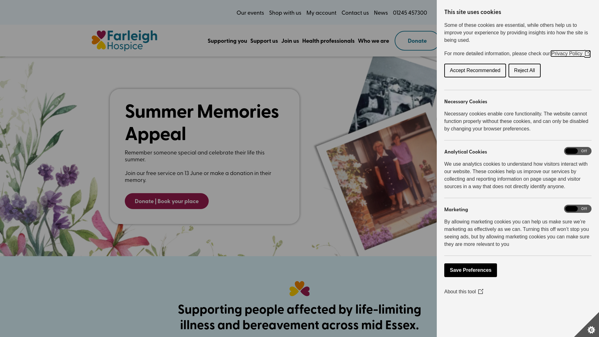 Website screenshot