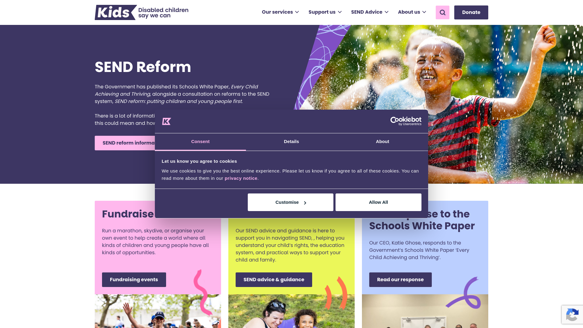 Website screenshot