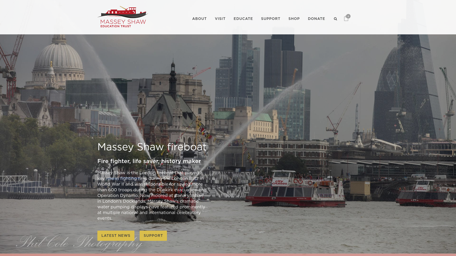 Website screenshot