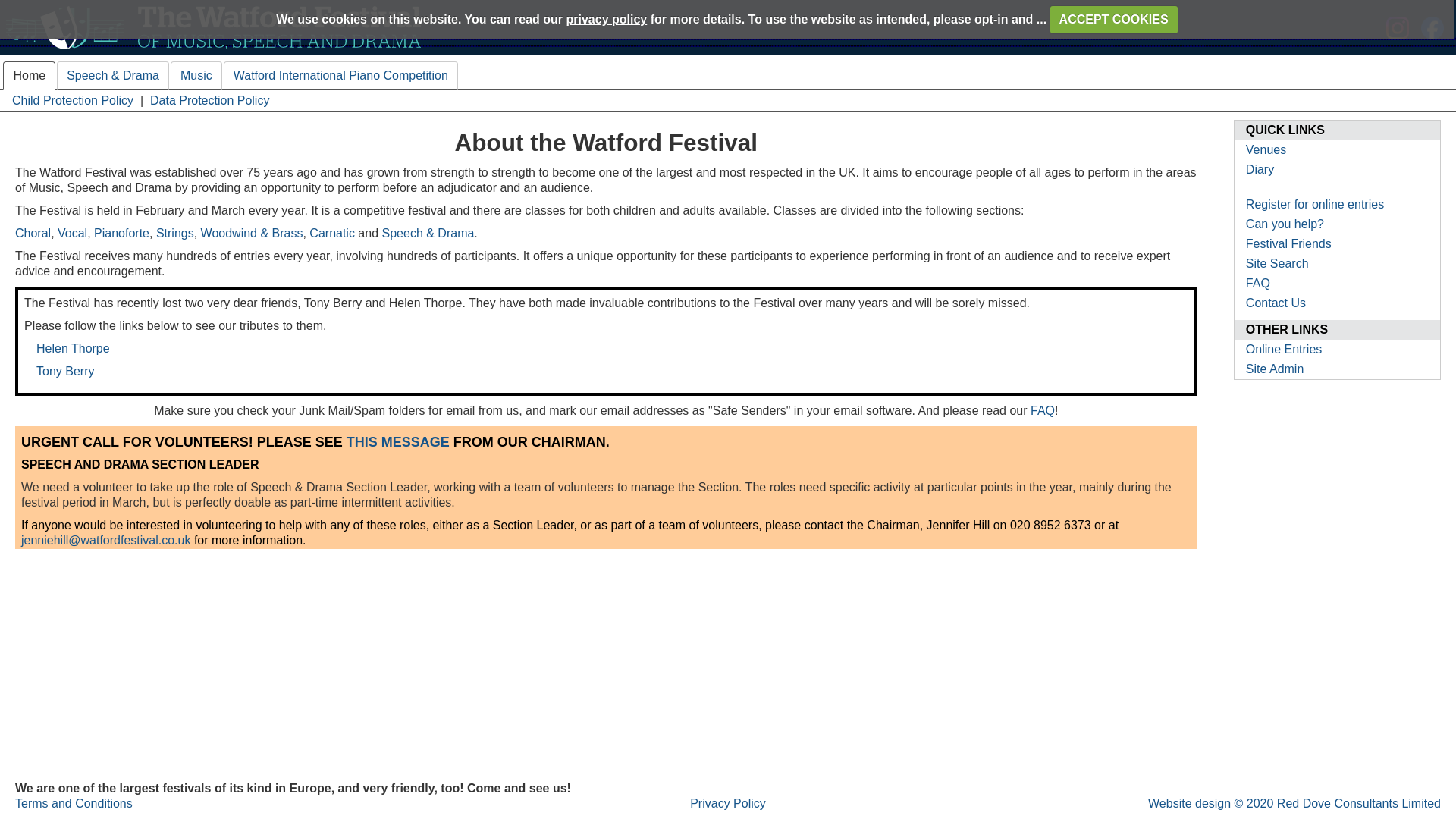 Website screenshot