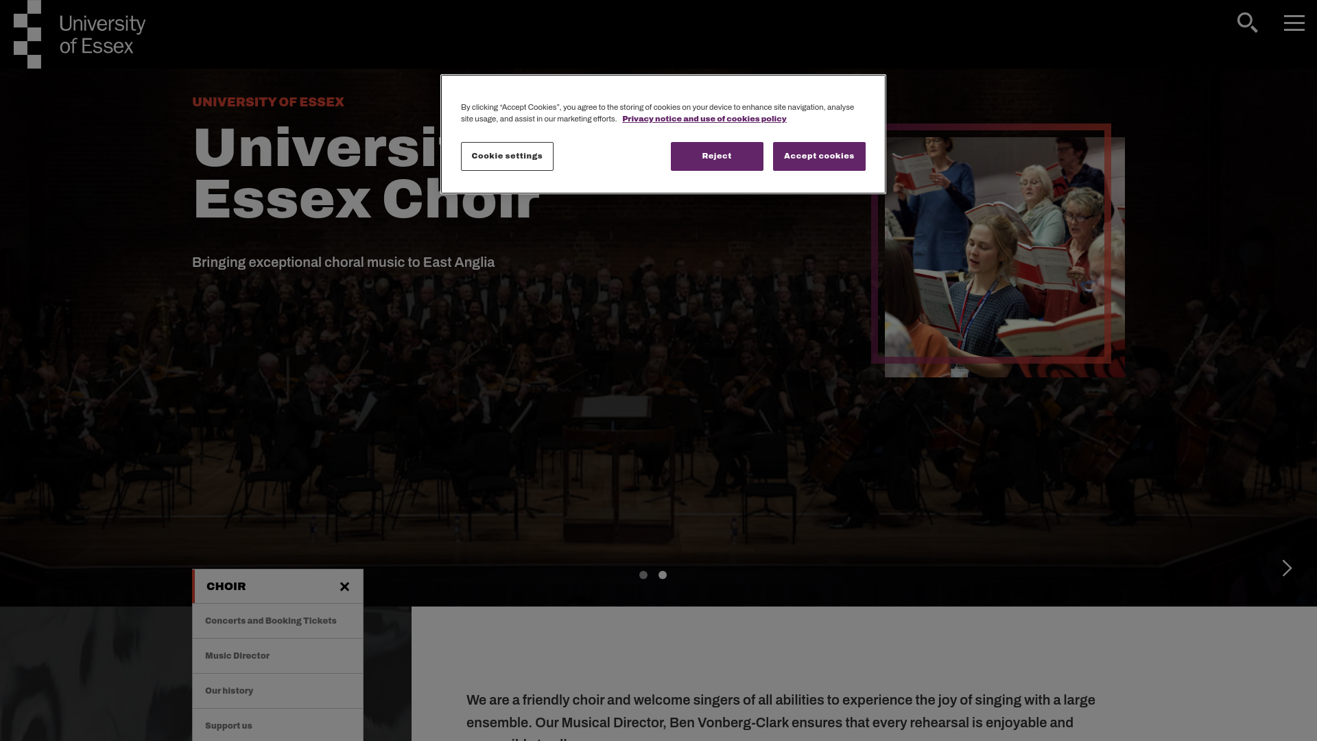 Website screenshot