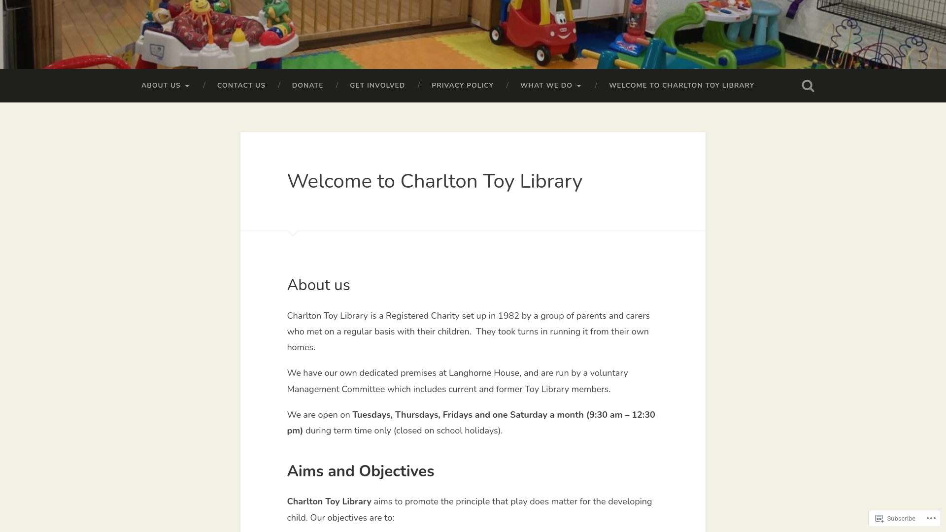 Website screenshot