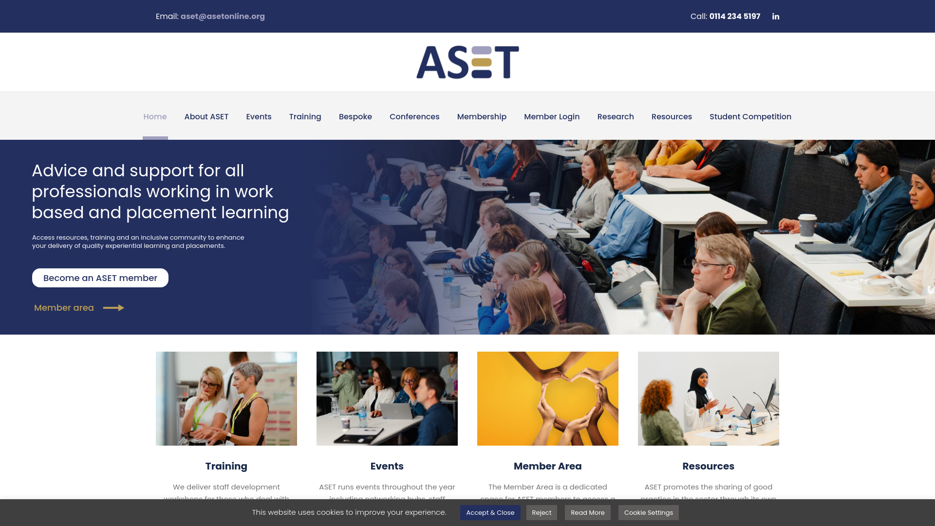 Website screenshot