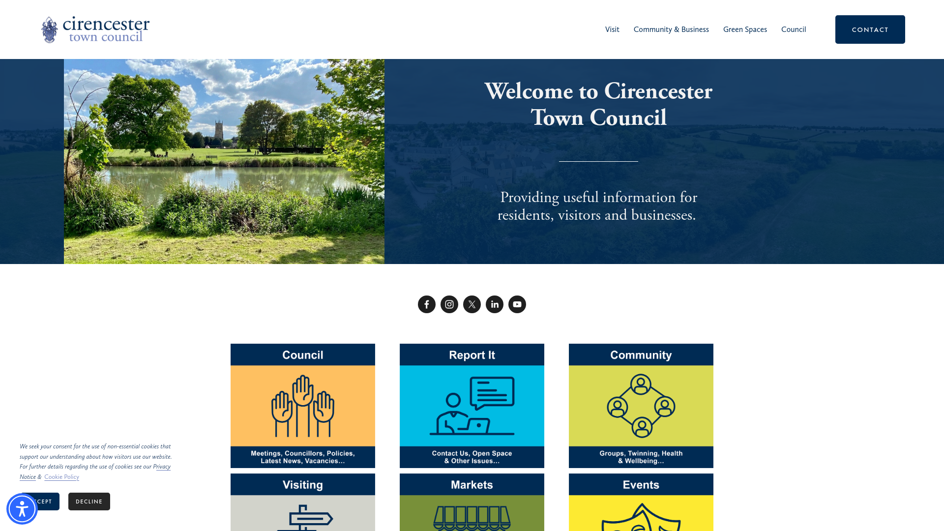 Website screenshot
