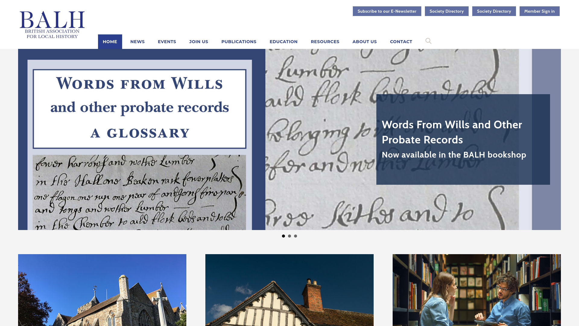 Website screenshot