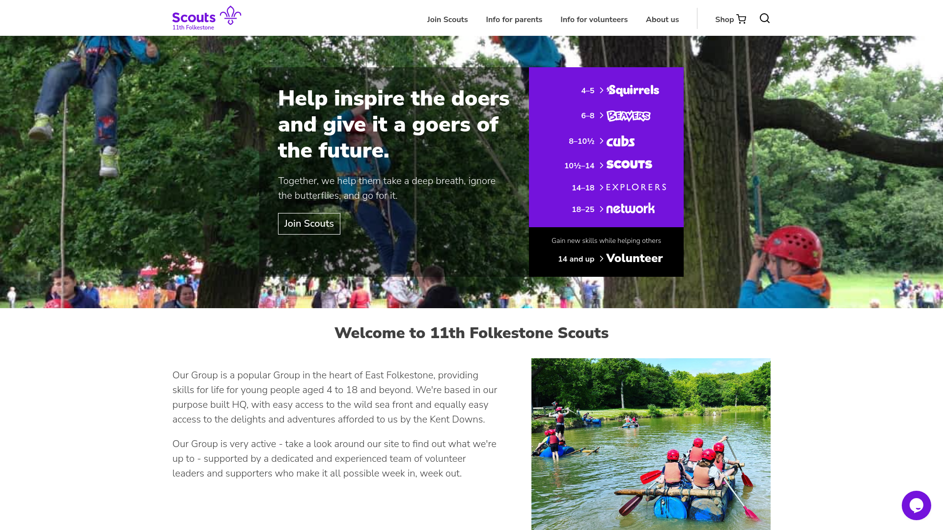 Website screenshot