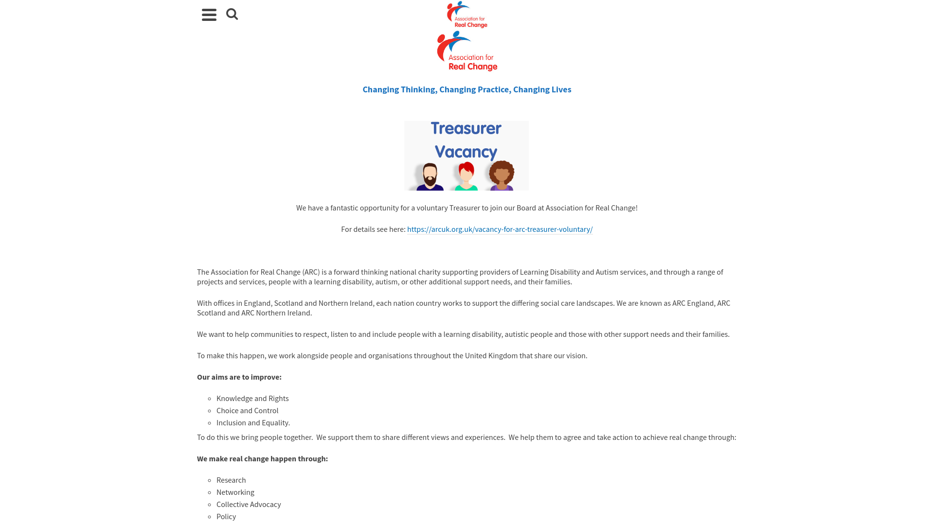 Website screenshot