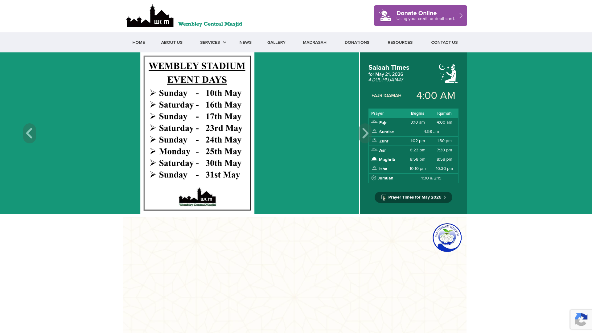 Website screenshot