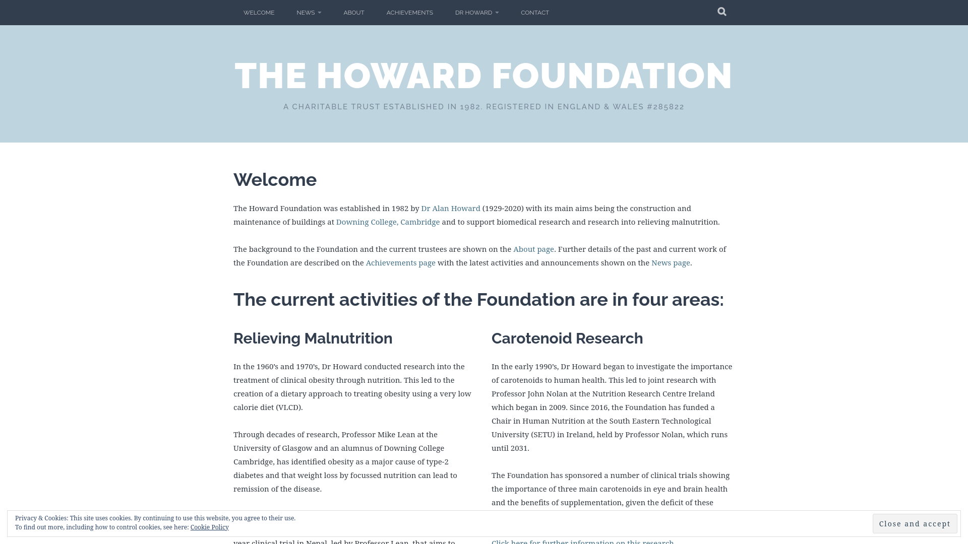 Website screenshot
