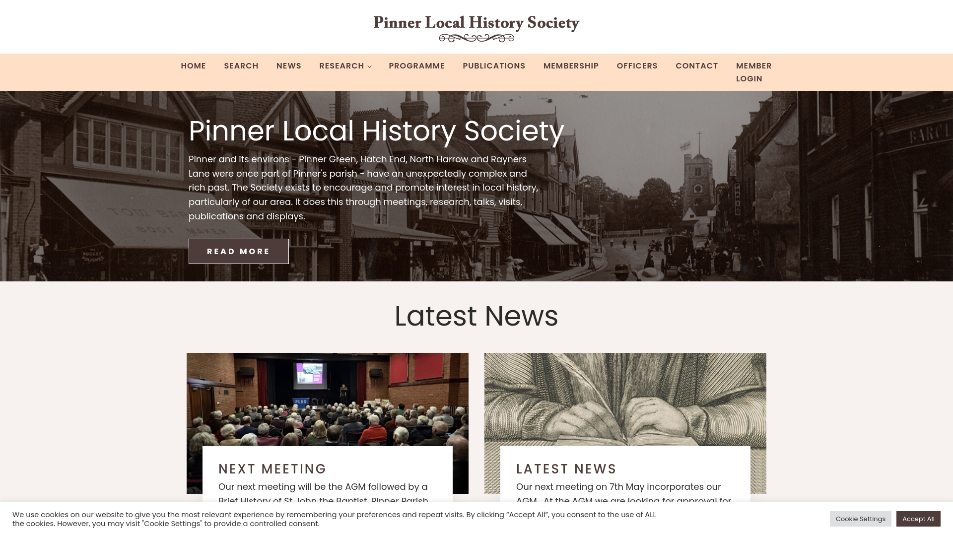 Website screenshot