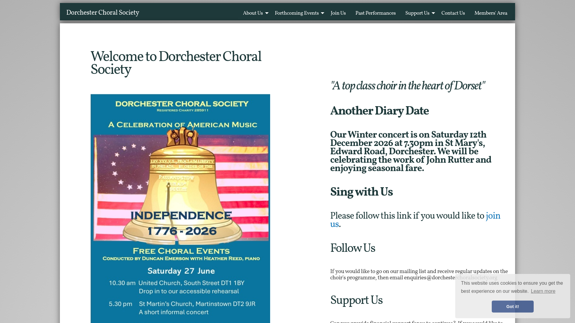 Website screenshot