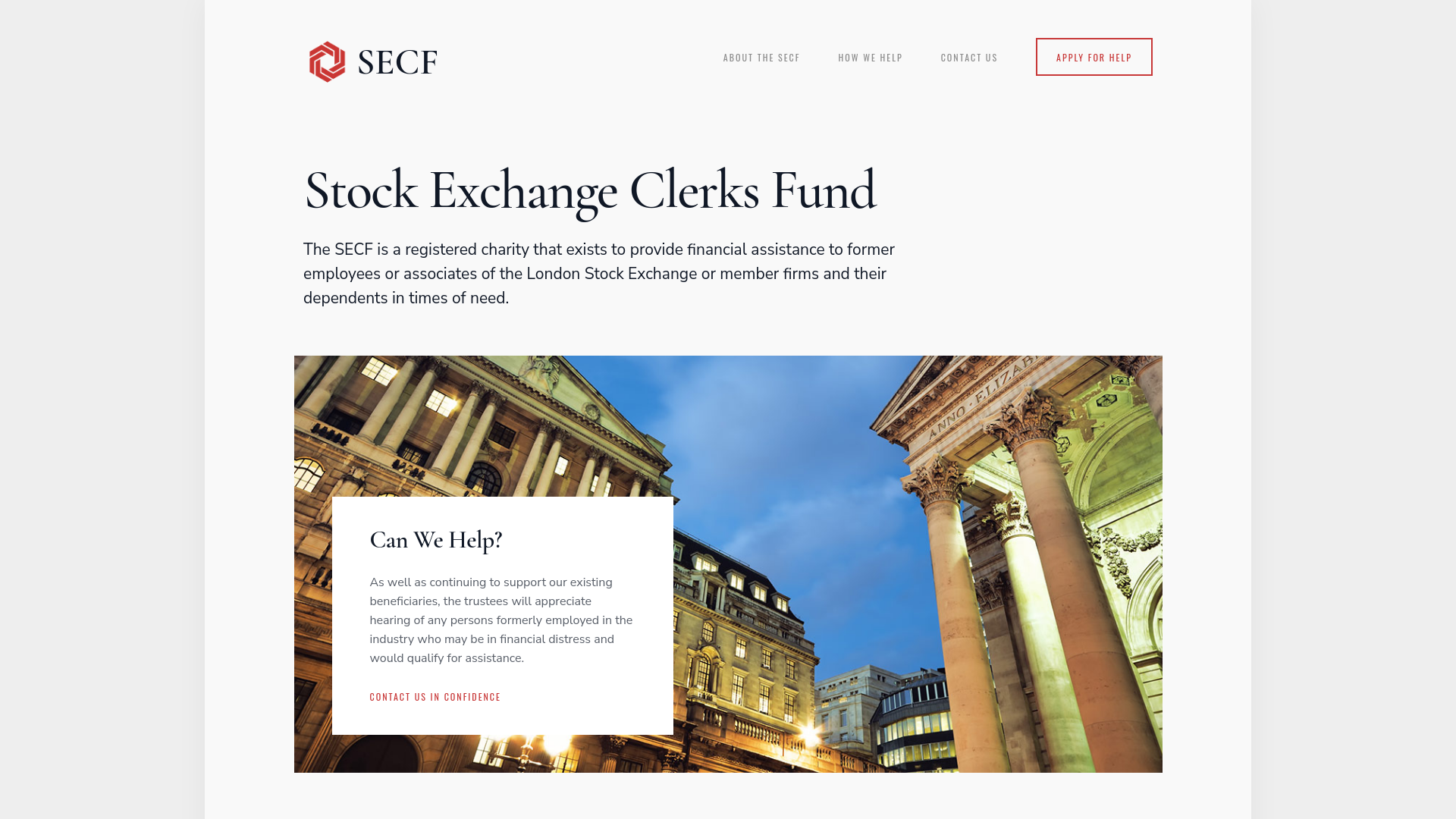 Website screenshot